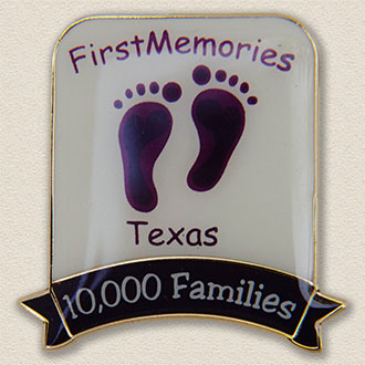 Custom Volunteer Pin – Footprint Design #5020