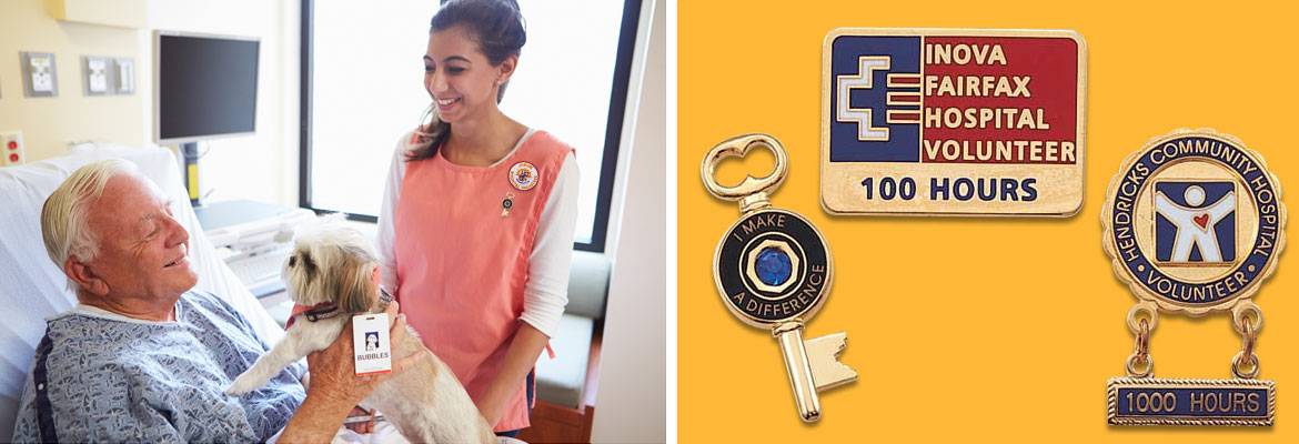 Reward kindness with Volunteer Lapel Pins