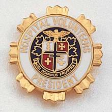 Hospital Volunteers President Lapel Pin #119