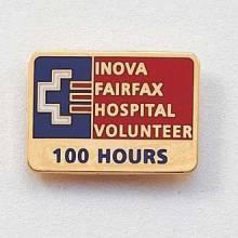 Custom Volunteer Lapel Pin – Hospital Logo Design #570