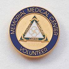 Custom Volunteer Lapel Pin – Hospital Logo Design #571