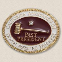 Custom Association Lapel Pin – Gavel Design #7022