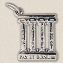 Custom Education Charm – Columns Design #7037