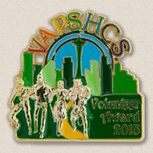 Custom Special Events Lapel Pin – Emerald City Design #8018