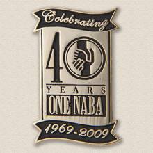 Custom Anniversary Lapel Pin – Banner Design #8022