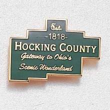 Custom County Lapel Pin – County Map Design #844