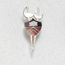 Custom College/University Lapel Pin – Fencing Design #858