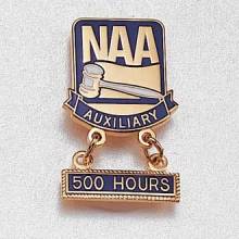 Custom Auxiliary Lapel Pin – Gavel Design #873