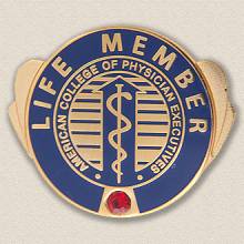 Custom Association Pin – Caduceus Design #9027