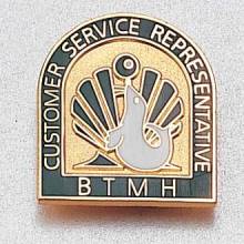 Custom Customer Service Lapel Pin – Hospital Logo Design #942