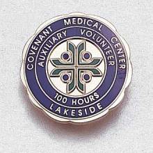 Custom Hours of Service Lapel Pin – Hospital Logo Design #948