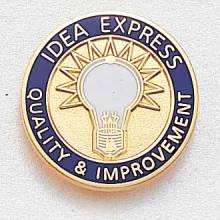 Custom Customer Service Lapel Pin – Light Bulb Design #966