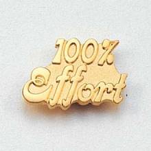 100% Effort Lapel Pin #CL-1