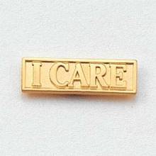 Stock I Care Lapel Pin – Rectangular Design #CL-6