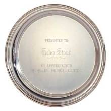 Custom Engraved Silver Tray – 12” Design #P-300-C