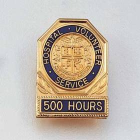 Hospital Volunteer Service (Hours) Lapel Pin #116-H