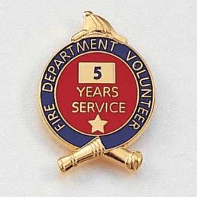 Fire Department Volunteer Years Service Lapel Pin #627