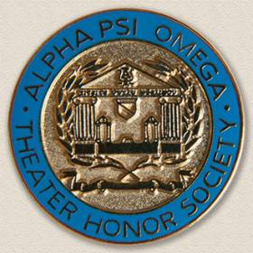 Alpha Psi Omega Theater Honor Society Lapel Pin #7011