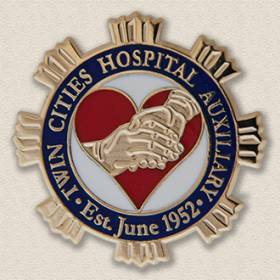 Custom Anniversary Pin – Hands & Heart Design #8037