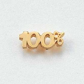 Stock Customer Service Lapel Pin – Letters Design #CL-4